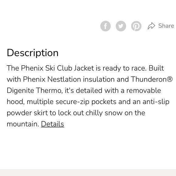 Phenix Juniors’ Ski Club Jacket (Unisex) - Picture 4 of 16